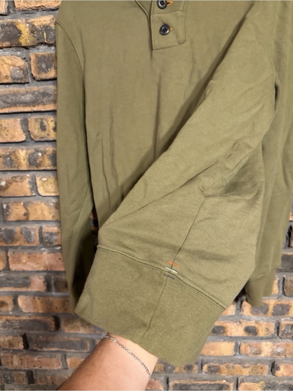 Wies-Made Mens Shawl Collar Sweatshirt Natural Cotton Made in USA Size Large - Picture 5 of 7